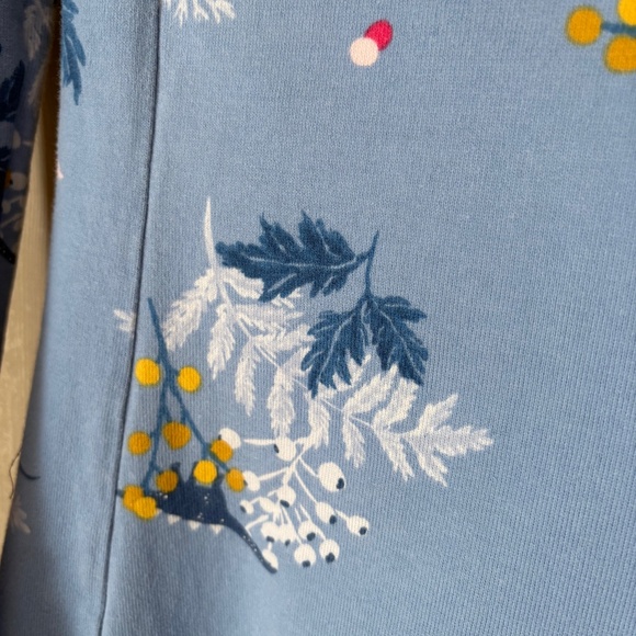 Joules Blue Terry Long Sleeve Dinosaur dress - Picture 2 of 6